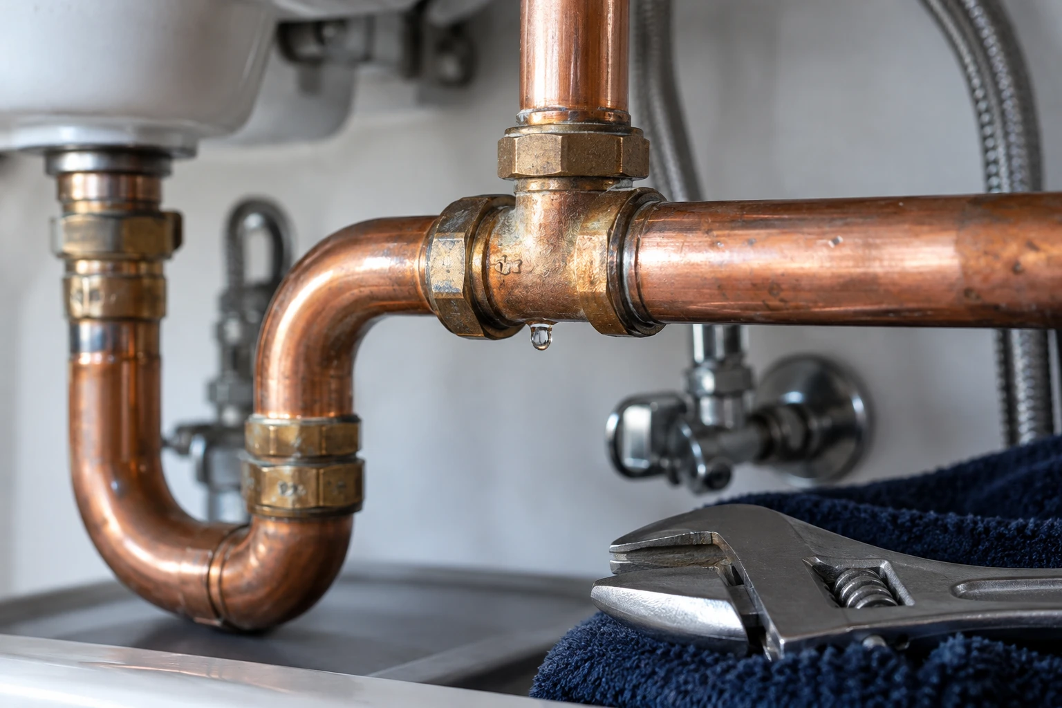 Household pipework and leak repair tools